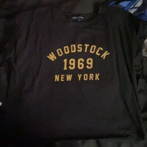 new york woodstock crop top, worn a couple of times, size L